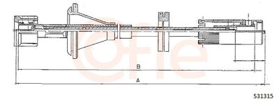 Speedometer Cable COFLE S31315