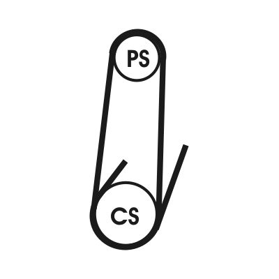 CONTINENTAL CTAM 4PK711 ELAST V-Ribbed Belt