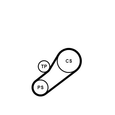 CONTINENTAL CTAM 4PK735K1 V-Ribbed Belt Set