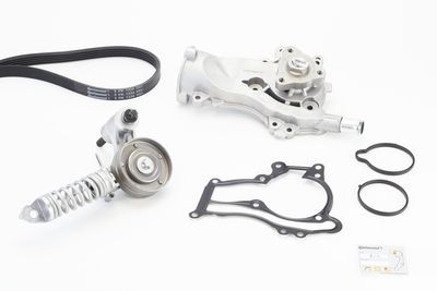 Water Pump + V-Ribbed Belt Kit CONTINENTAL CTAM 5PK1334WP1