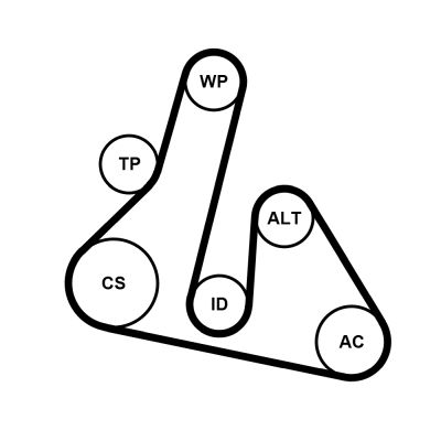 V-ribbed Belt Set CONTINENTAL CTAM 5PK1515K2