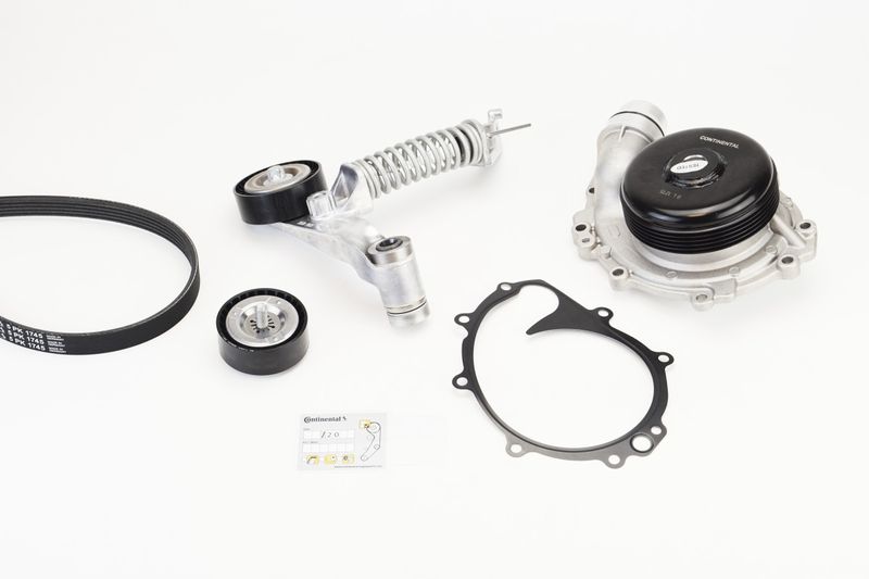 CONTINENTAL CTAM 5PK1745WP1 Water Pump + V-Ribbed Belt Kit