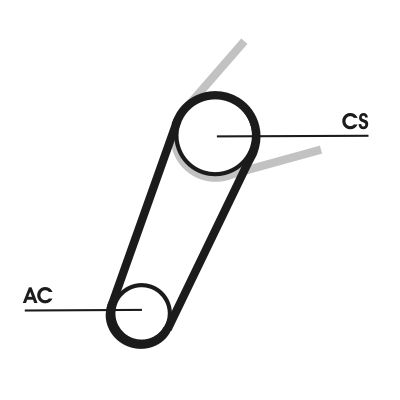 CONTINENTAL CTAM 5PK711 ELAST T1 V-Ribbed Belt Set