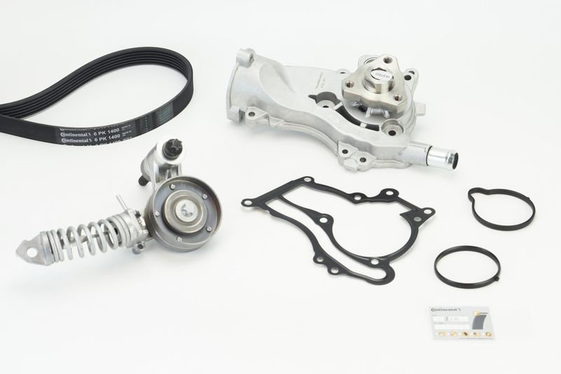 CONTINENTAL CTAM 6PK1400WP1 Water Pump + V-Ribbed Belt Kit