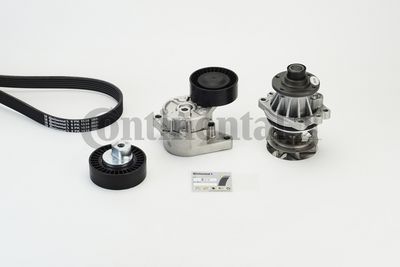 Water Pump + V-Ribbed Belt Kit CONTINENTAL CTAM 6PK1538WP1