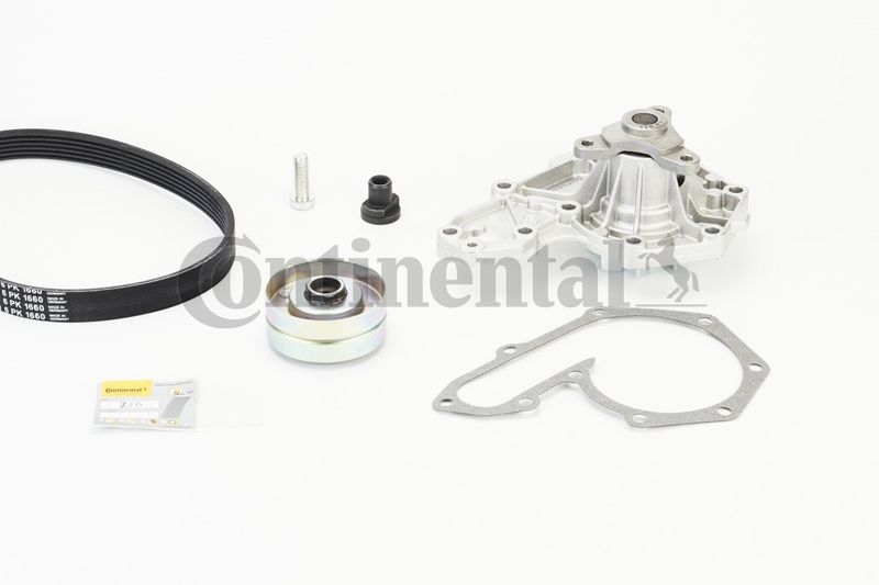 CONTINENTAL CTAM 6PK1660WP1 Water Pump + V-Ribbed Belt Kit