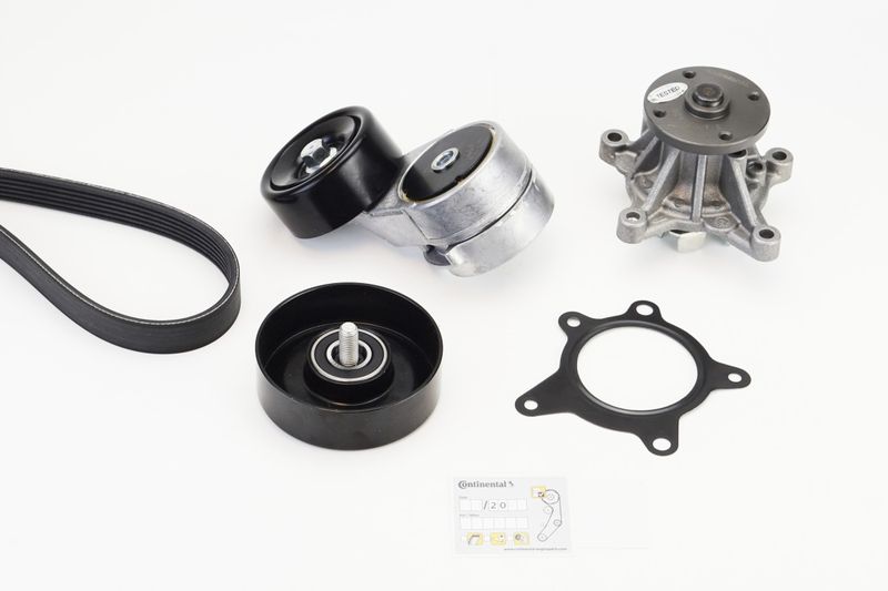 CONTINENTAL CTAM 6PK2140WP1 Water Pump + V-Ribbed Belt Kit