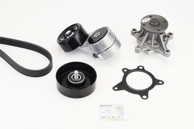 Water Pump + V-Ribbed Belt Kit CONTINENTAL CTAM 6PK2140WP1