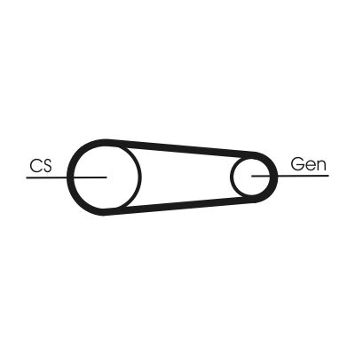 CONTINENTAL CTAM 6PK842 ELAST T1 V-Ribbed Belt Set