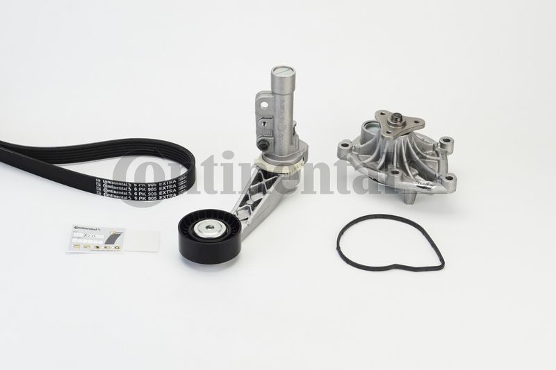 CONTINENTAL CTAM 6PK905 EXTRA WP1 Water Pump + V-Ribbed Belt Kit