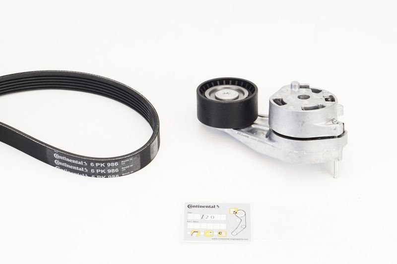 CONTINENTAL CTAM 6PK986K1 V-Ribbed Belt Set