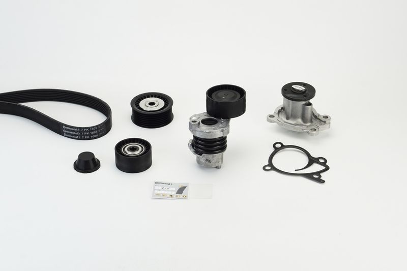 CONTINENTAL CTAM 7PK1605WP1 Water Pump + V-Ribbed Belt Kit