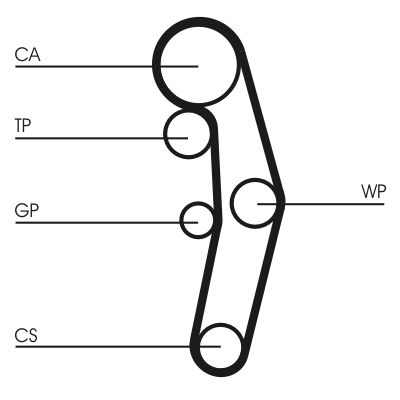 CONTINENTAL CTAM CT1028K5 Timing Belt Kit