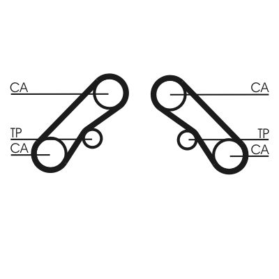 CONTINENTAL CTAM CT1074 Timing Belt