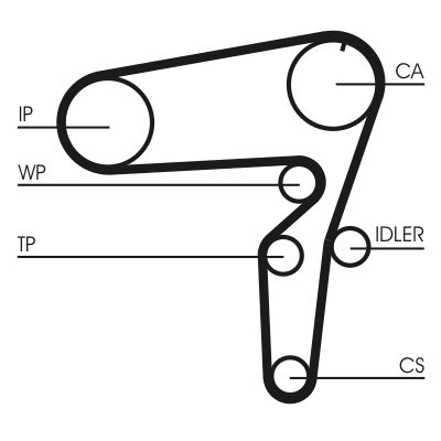 CONTINENTAL CTAM CT1076WP1 Water Pump & Timing Belt Kit