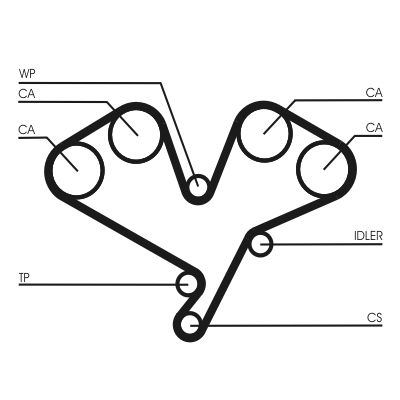 Timing Belt CONTINENTAL CTAM CT1113