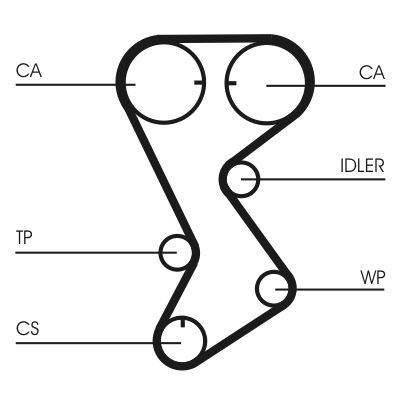 CONTINENTAL CTAM CT1144 Timing Belt