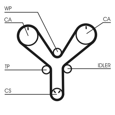 CONTINENTAL CTAM CT1147 Timing Belt