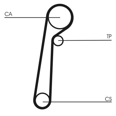Timing Belt CONTINENTAL CTAM CT1156