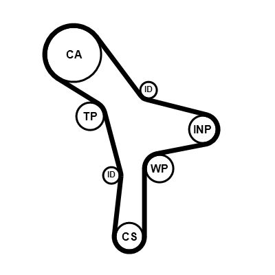 CONTINENTAL CTAM CT1176 Timing Belt