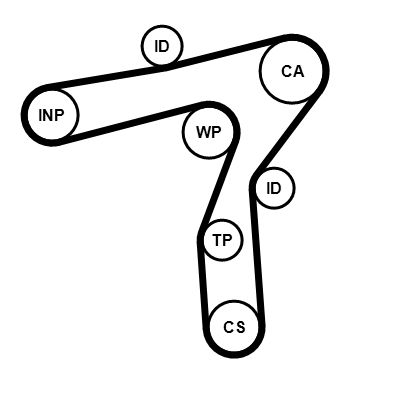 CONTINENTAL CTAM CT1241K1 Timing Belt Kit