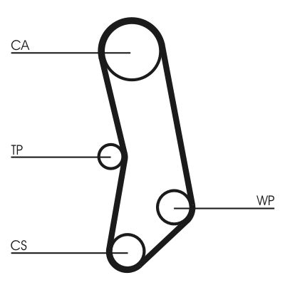 CONTINENTAL CTAM CT503WP1 Water Pump & Timing Belt Kit