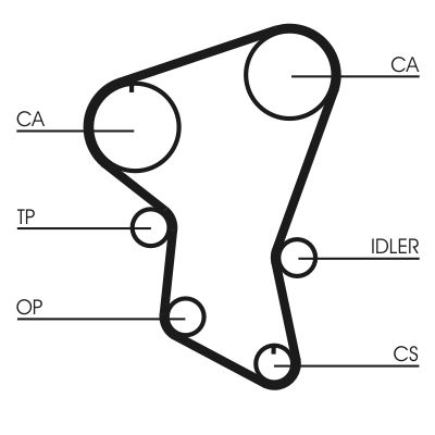 CONTINENTAL CTAM CT516 Timing Belt