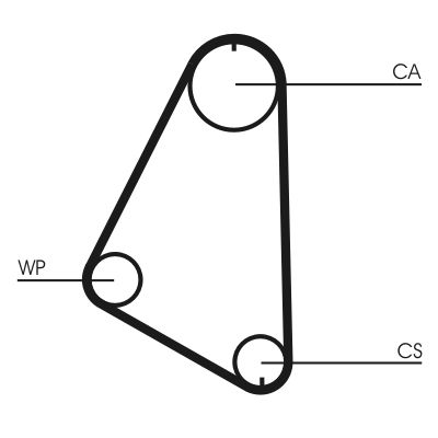 CONTINENTAL CTAM CT526 Timing Belt