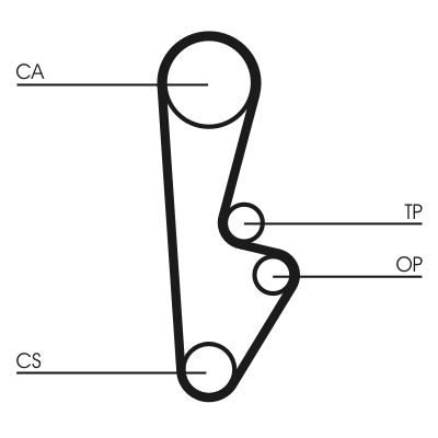 CONTINENTAL CTAM CT559 Timing Belt