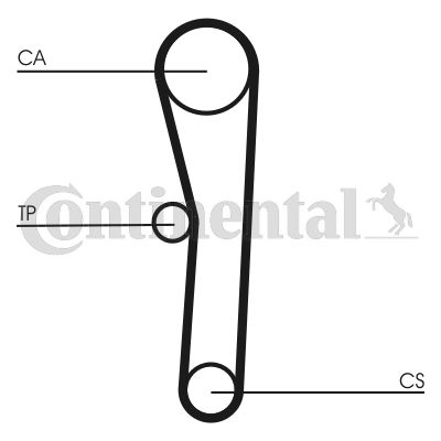 CONTINENTAL CTAM CT562 Timing Belt