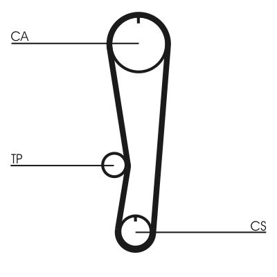 CONTINENTAL CTAM CT568 Timing Belt