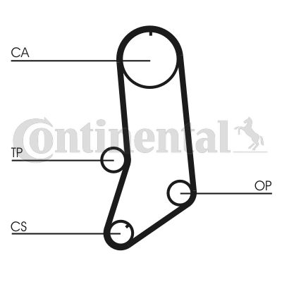 CONTINENTAL CTAM CT594K3 Timing Belt Kit
