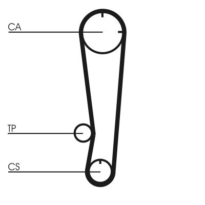 CONTINENTAL CTAM CT603 Timing Belt