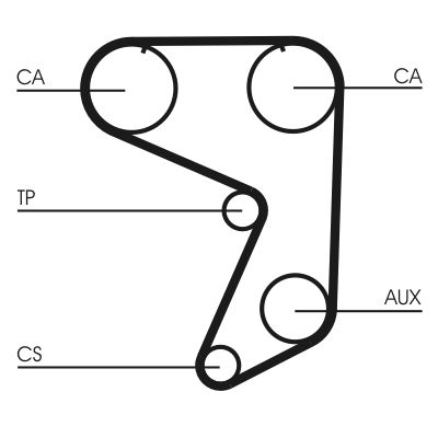Timing Belt CONTINENTAL CTAM CT649