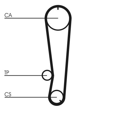 CONTINENTAL CTAM CT655 Timing Belt
