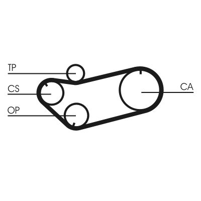 Timing Belt CONTINENTAL CTAM CT659