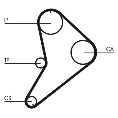Timing Belt CONTINENTAL CTAM CT663