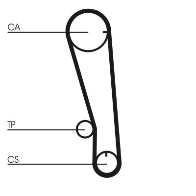 Timing Belt CONTINENTAL CTAM CT665