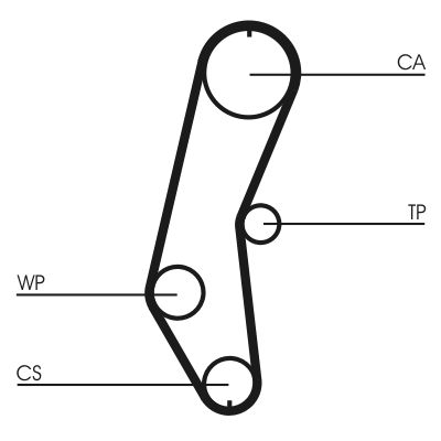 CONTINENTAL CTAM CT666 Timing Belt