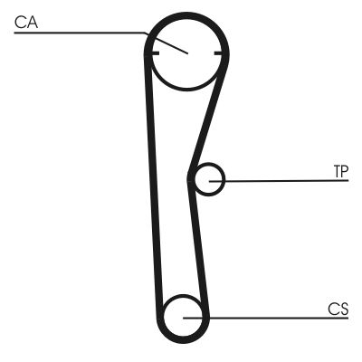 CONTINENTAL CTAM CT669 Timing Belt