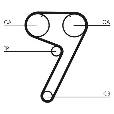 CONTINENTAL CTAM CT670 Timing Belt