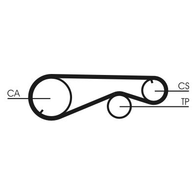 Timing Belt CONTINENTAL CTAM CT673