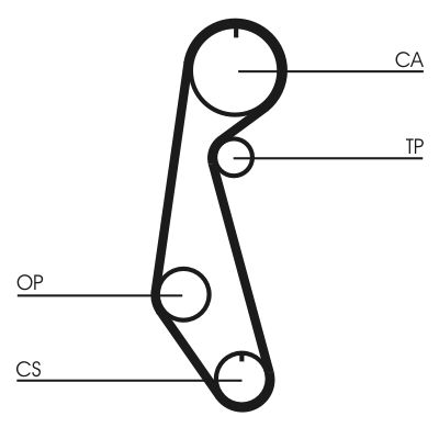 Timing Belt CONTINENTAL CTAM CT679