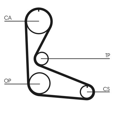 CONTINENTAL CTAM CT702 Timing Belt