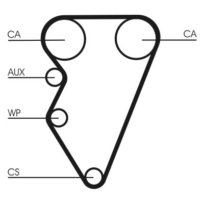 CONTINENTAL CTAM CT708K1 Timing Belt Kit