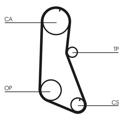 CONTINENTAL CTAM CT716 Timing Belt