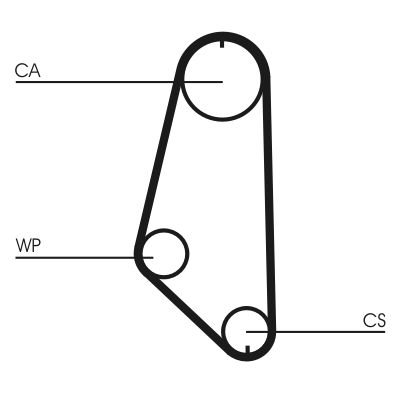 CONTINENTAL CTAM CT720 Timing Belt