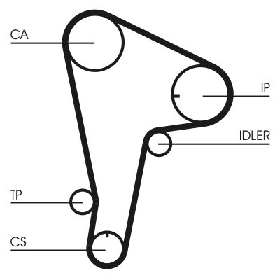 Timing Belt CONTINENTAL CTAM CT721