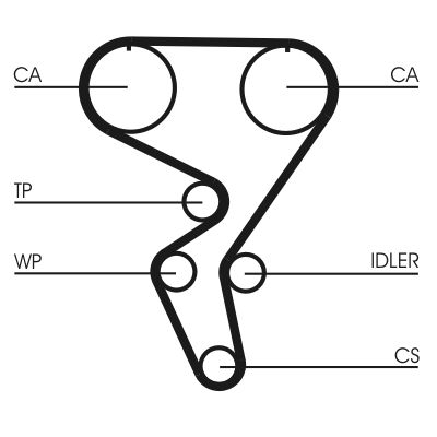 CONTINENTAL CTAM CT724 Timing Belt