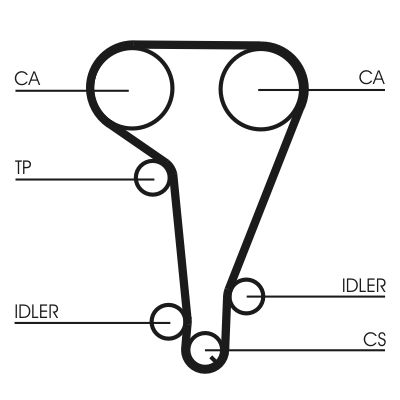 CONTINENTAL CTAM CT728WP2 Water Pump & Timing Belt Kit